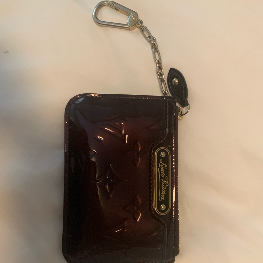 Louis Vuitton Vernis key pouch Amarante